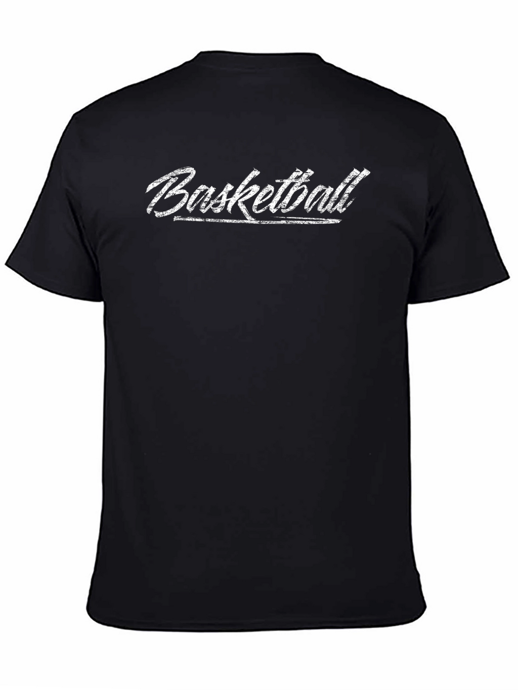 Basketball Graphic Print T-Shirt - Black