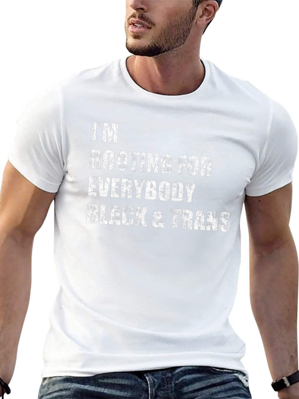 Im Rooting For Everybody Black & Trans T-Shirt