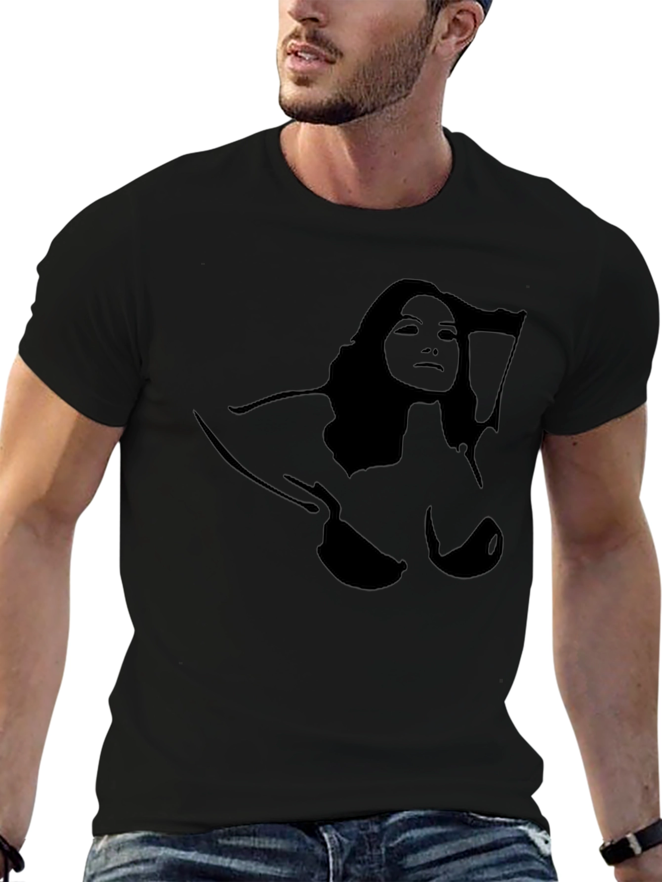 Silhouette Graphic Tee - Black T-Shirt