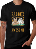 Rabbit Lover T-Shirt - Because Rabbits Are Awesome