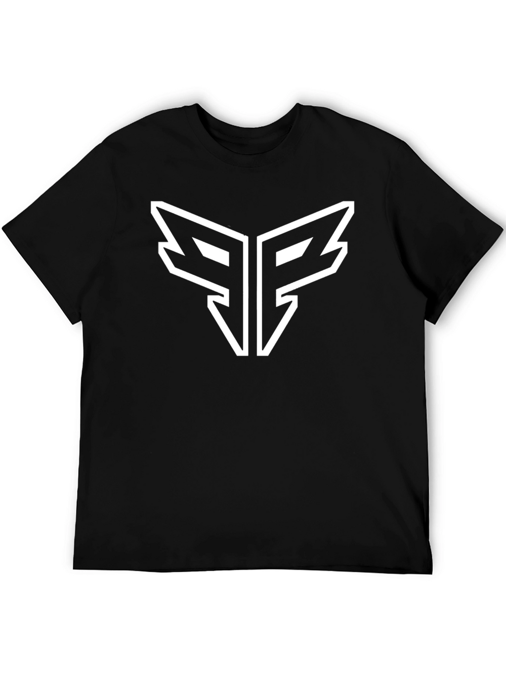 Modern Black T-Shirt with Bold Graphic Logo