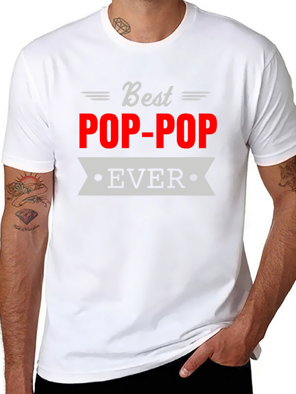 Best Pop-Pop Ever T-Shirt Grandfather Gift
