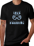 Snowboarding Graphic Tee | Mens Black T-Shirt