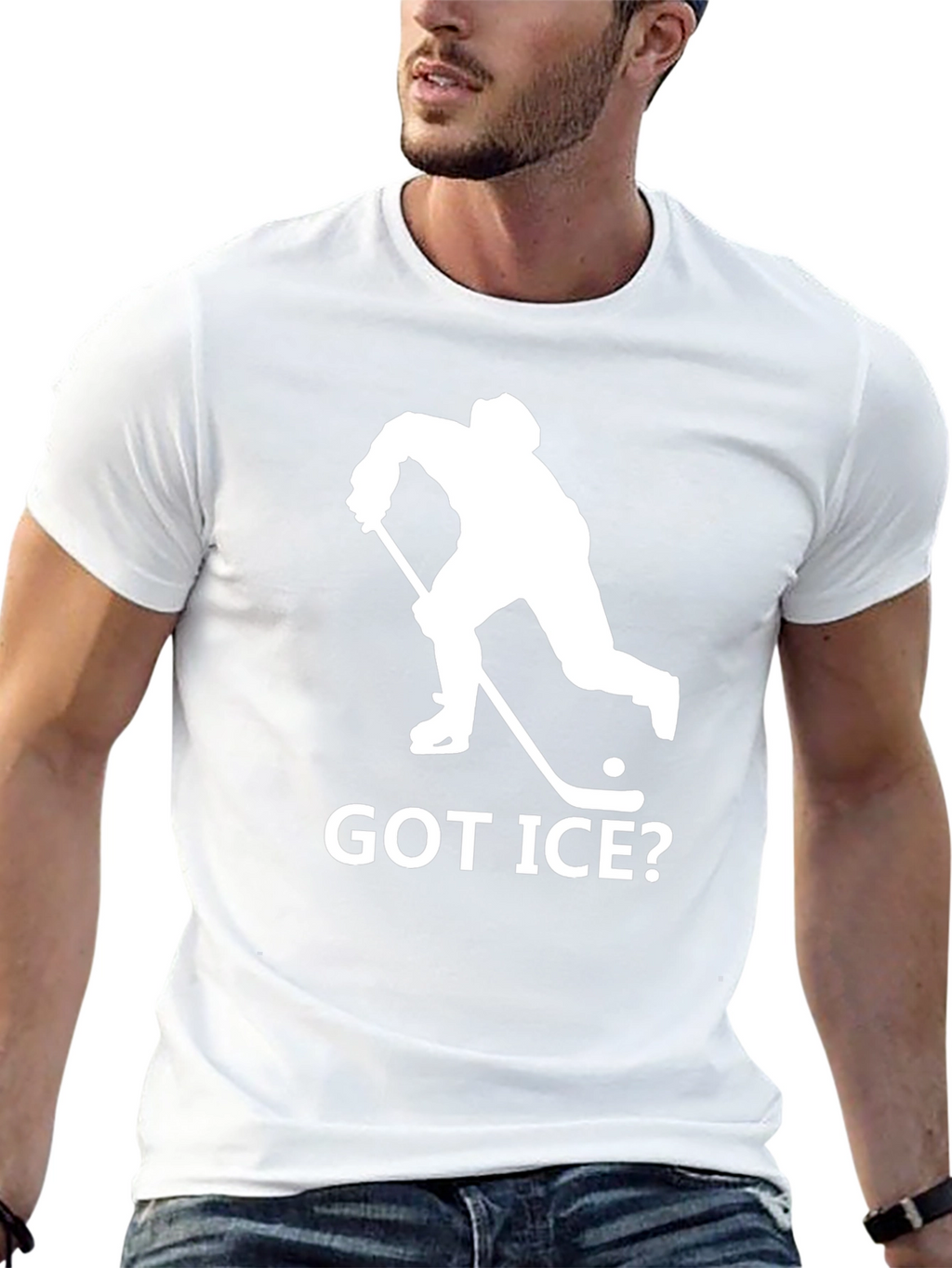 Got Ice? Black Hockey T-Shirt