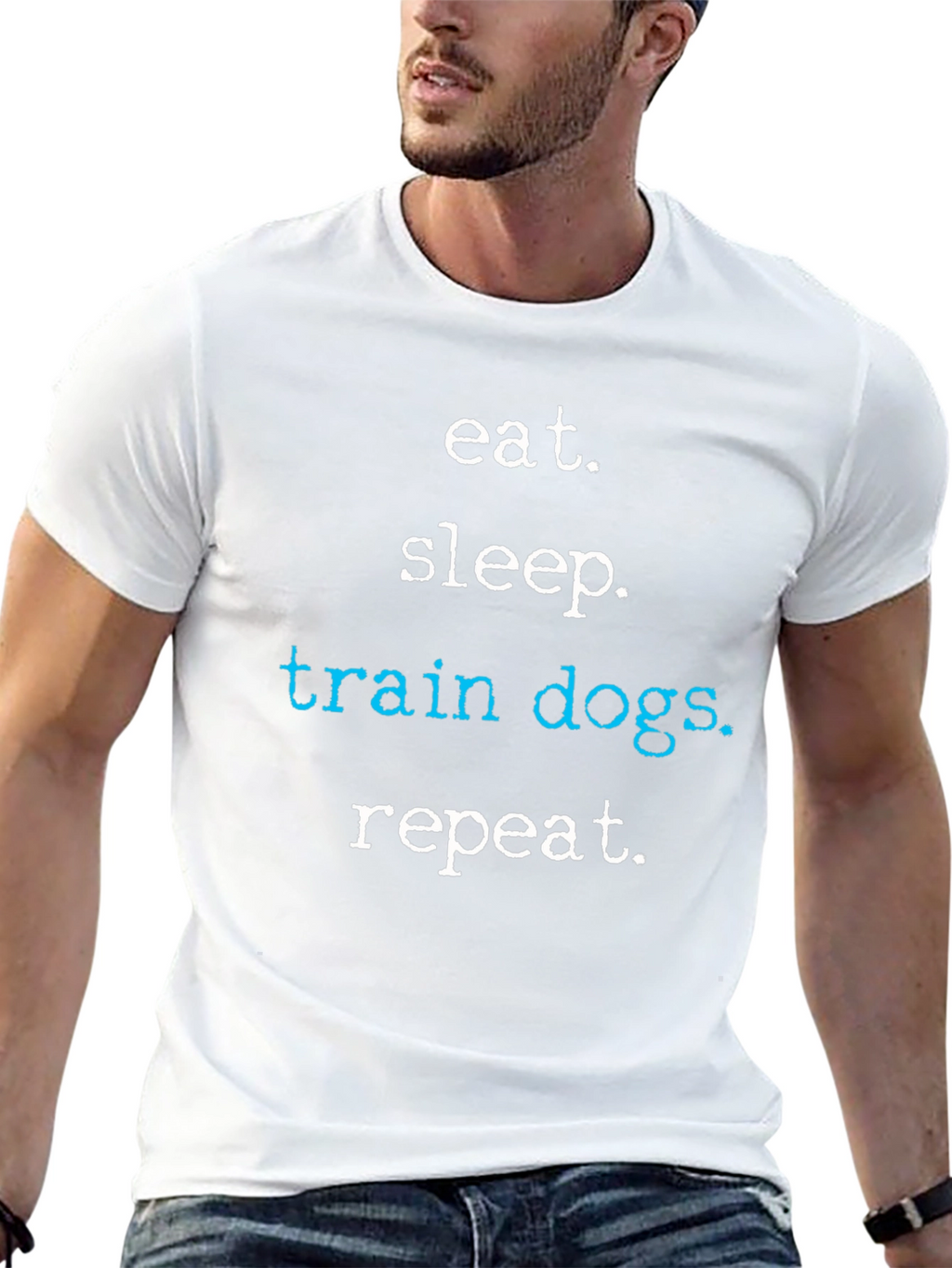 Eat Sleep Train Dogs Repeat T-Shirt