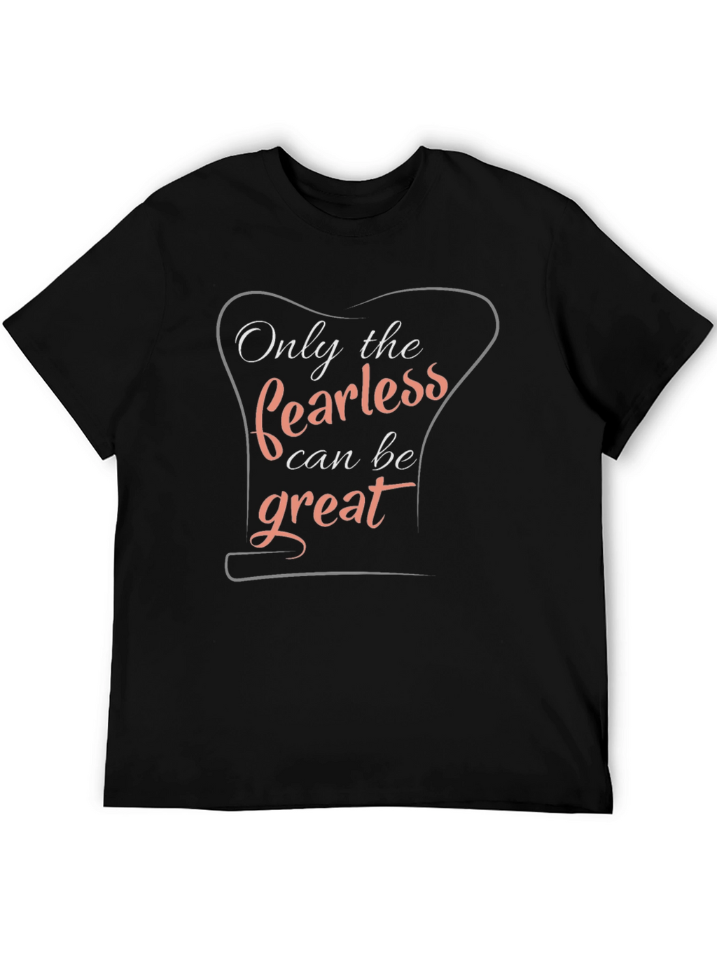 Fearless Greatness Black Graphic Tee