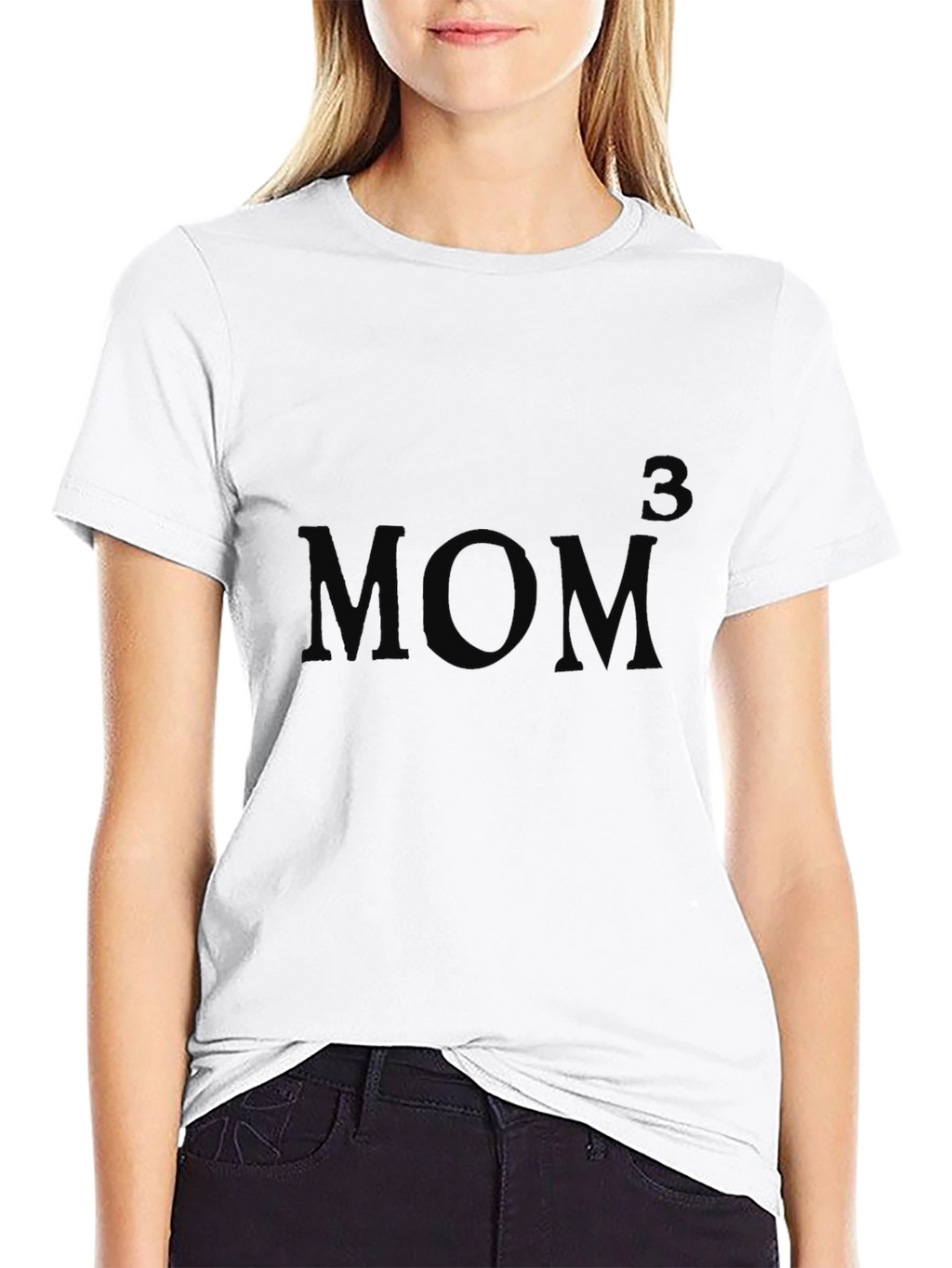 Mens Black Mom Graphic T-Shirt