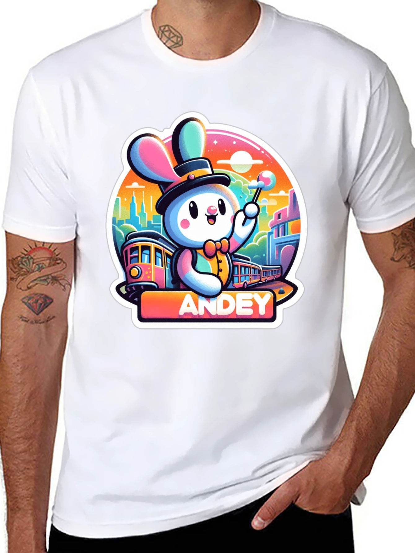 Andey Cartoon Rabbit T-Shirt