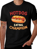 Hotdog Eating Champion Graphic T-Shirt