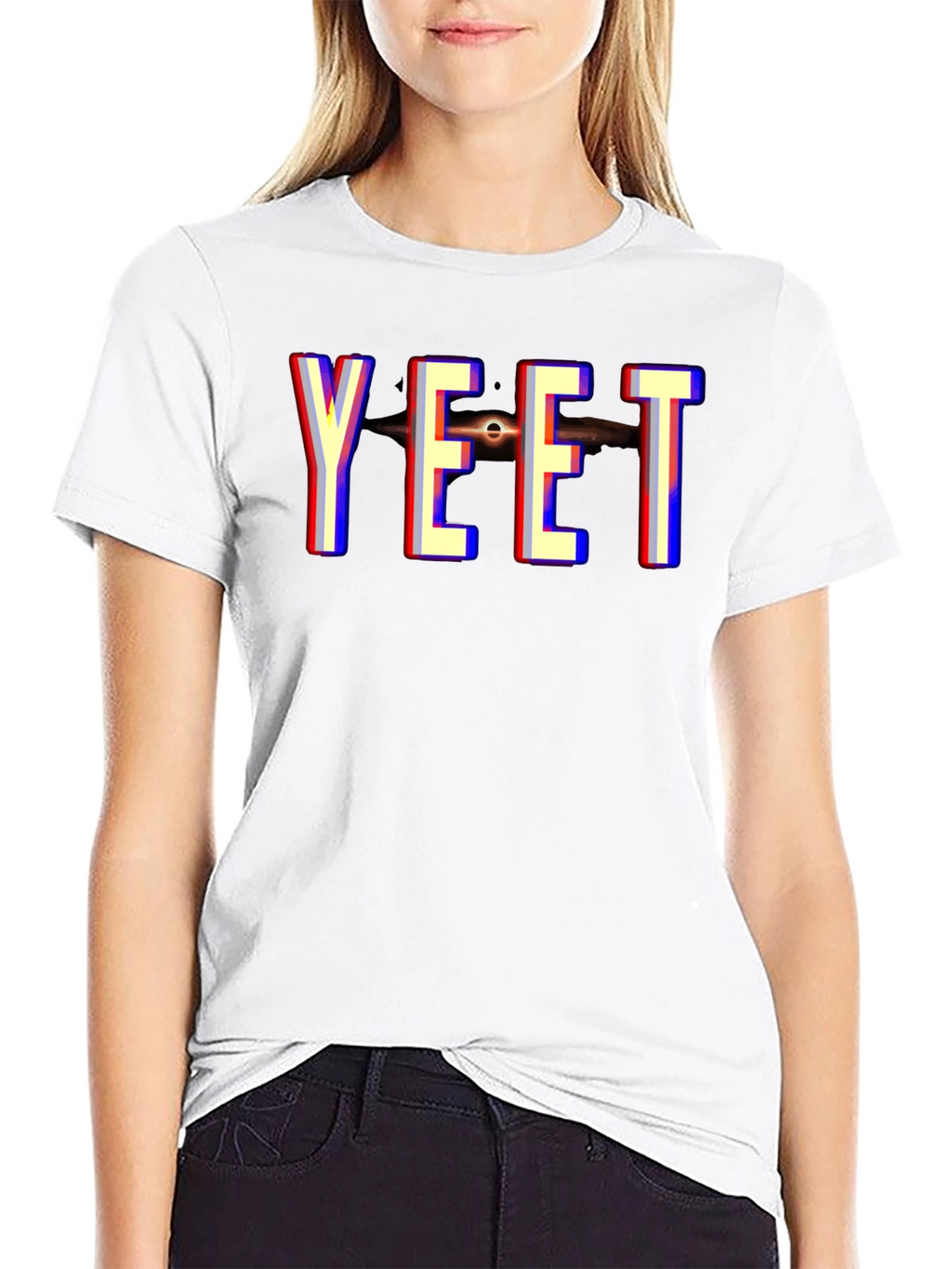 YEET Black Hole Graphic Tee - Trendy Novelty T-Shirt