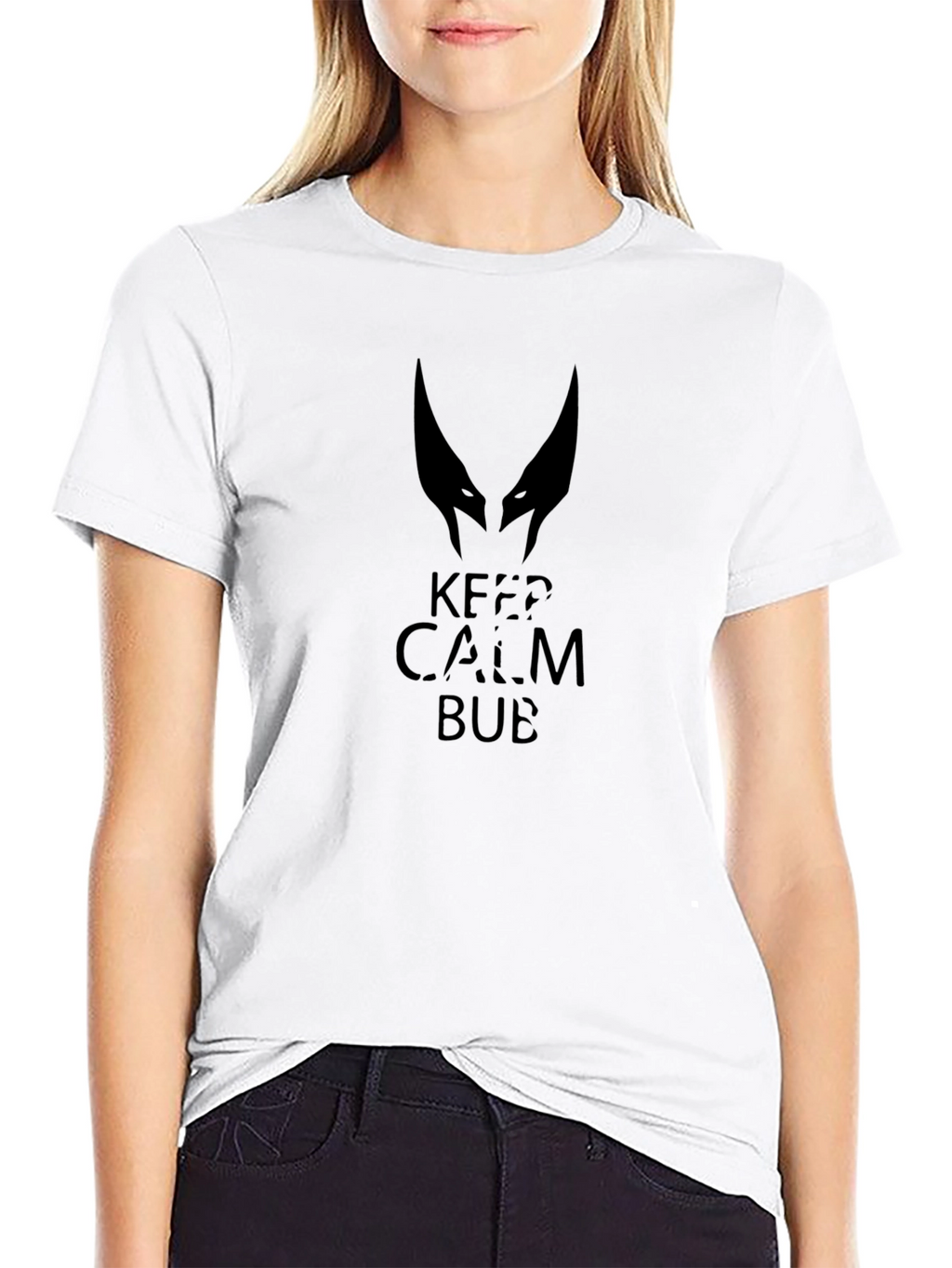Keep Calm Bub T-Shirt - Black Graphic Tee