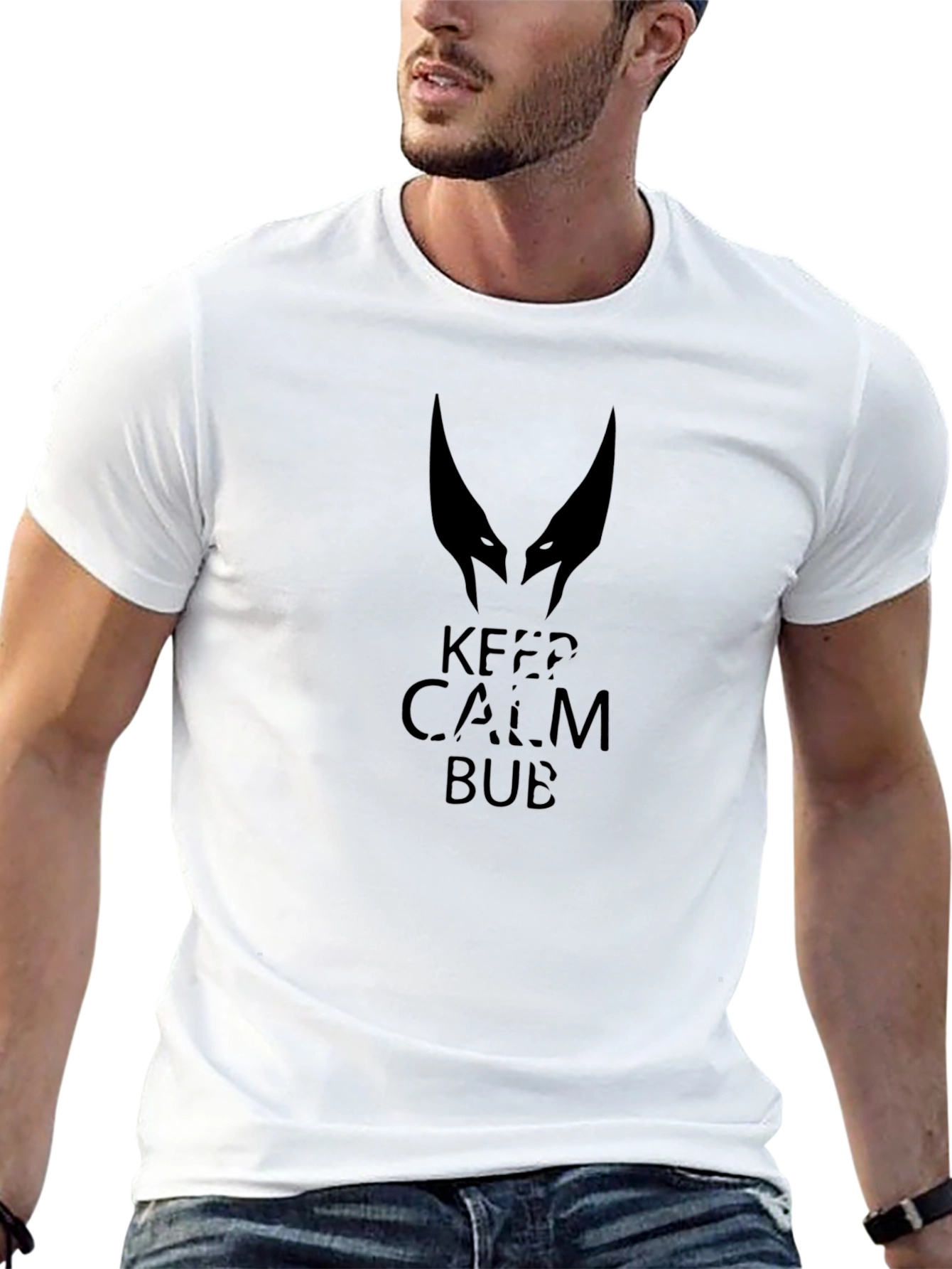 Keep Calm Bub T-Shirt - Black Graphic Tee