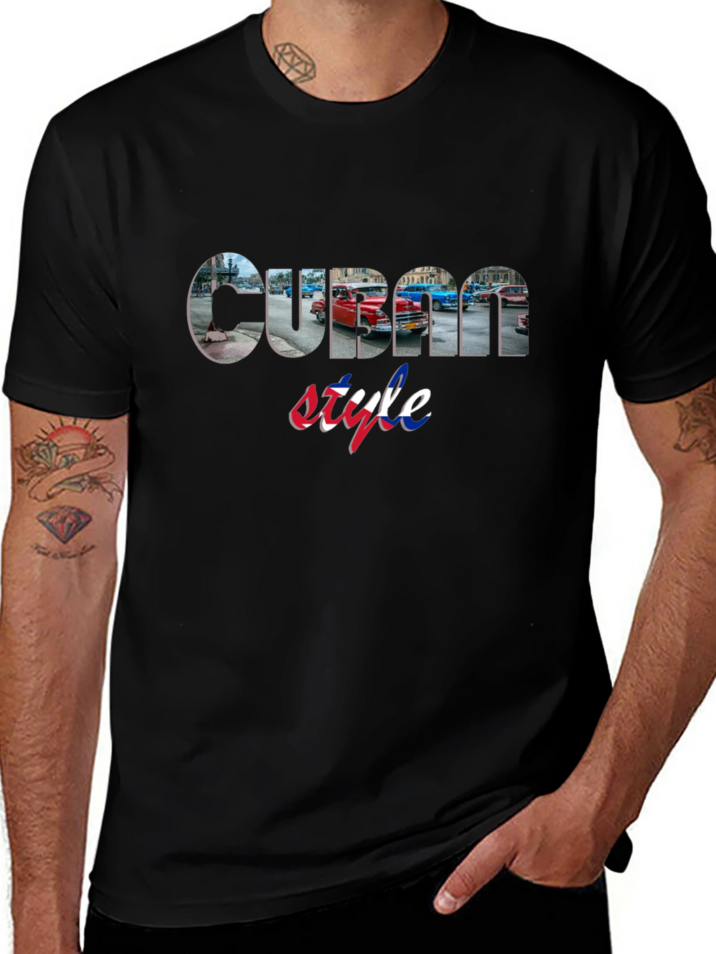 Cuban Style Black T-Shirt