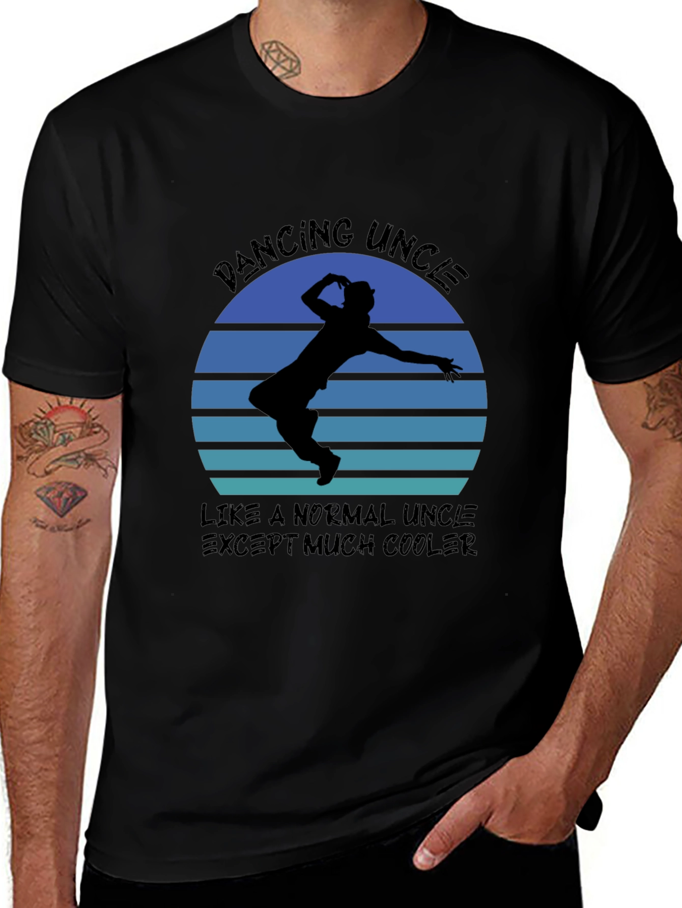Dancing Uncle T-Shirt - Cool Graphic Tee