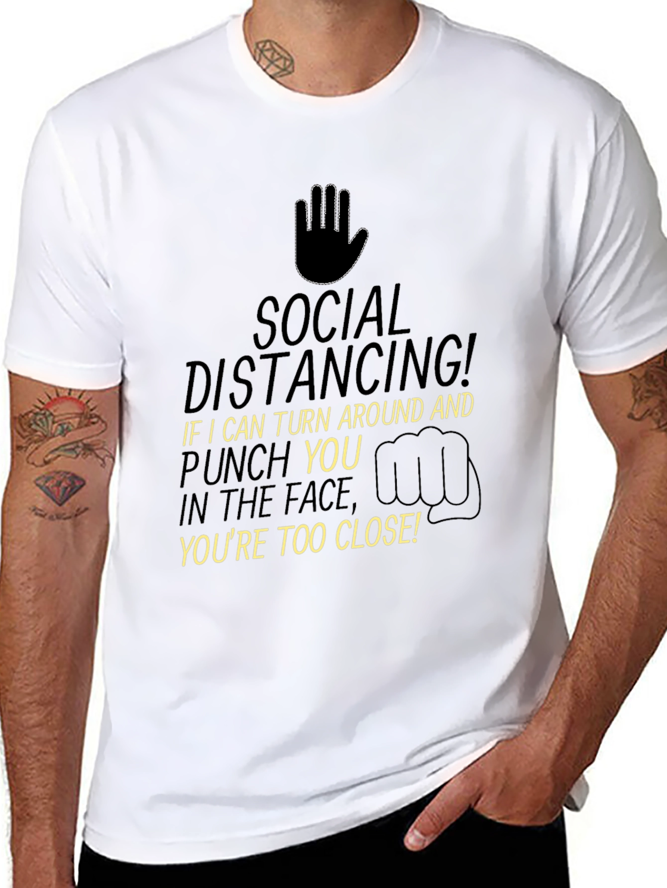 Social Distancing T-Shirt - Funny Pandemic Tee