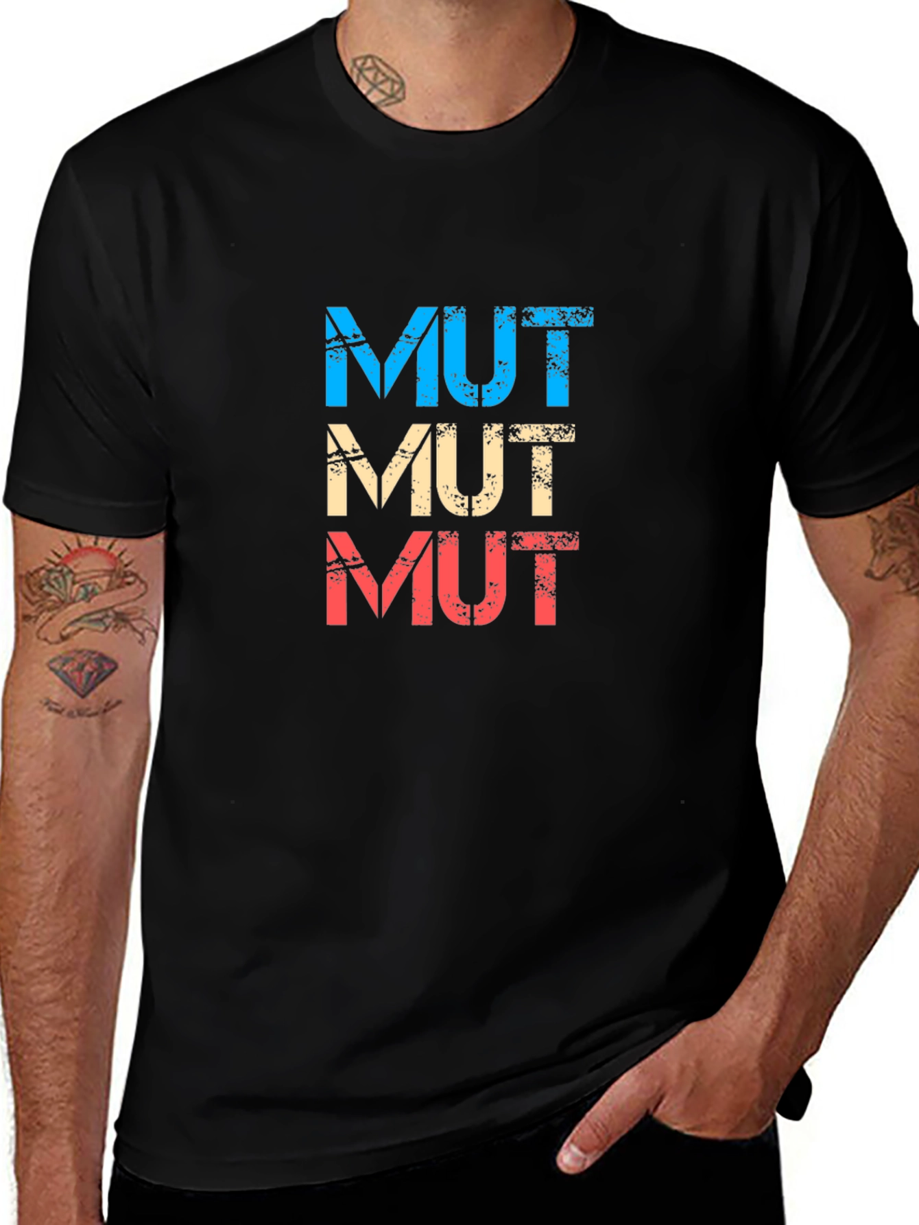 MUT T-Shirt Retro Design Cotton Tee