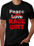 Peace Love Rage Quit Graphic Tee