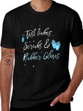 Test Tubes Scrubs & Rubber Gloves Graphic Tee