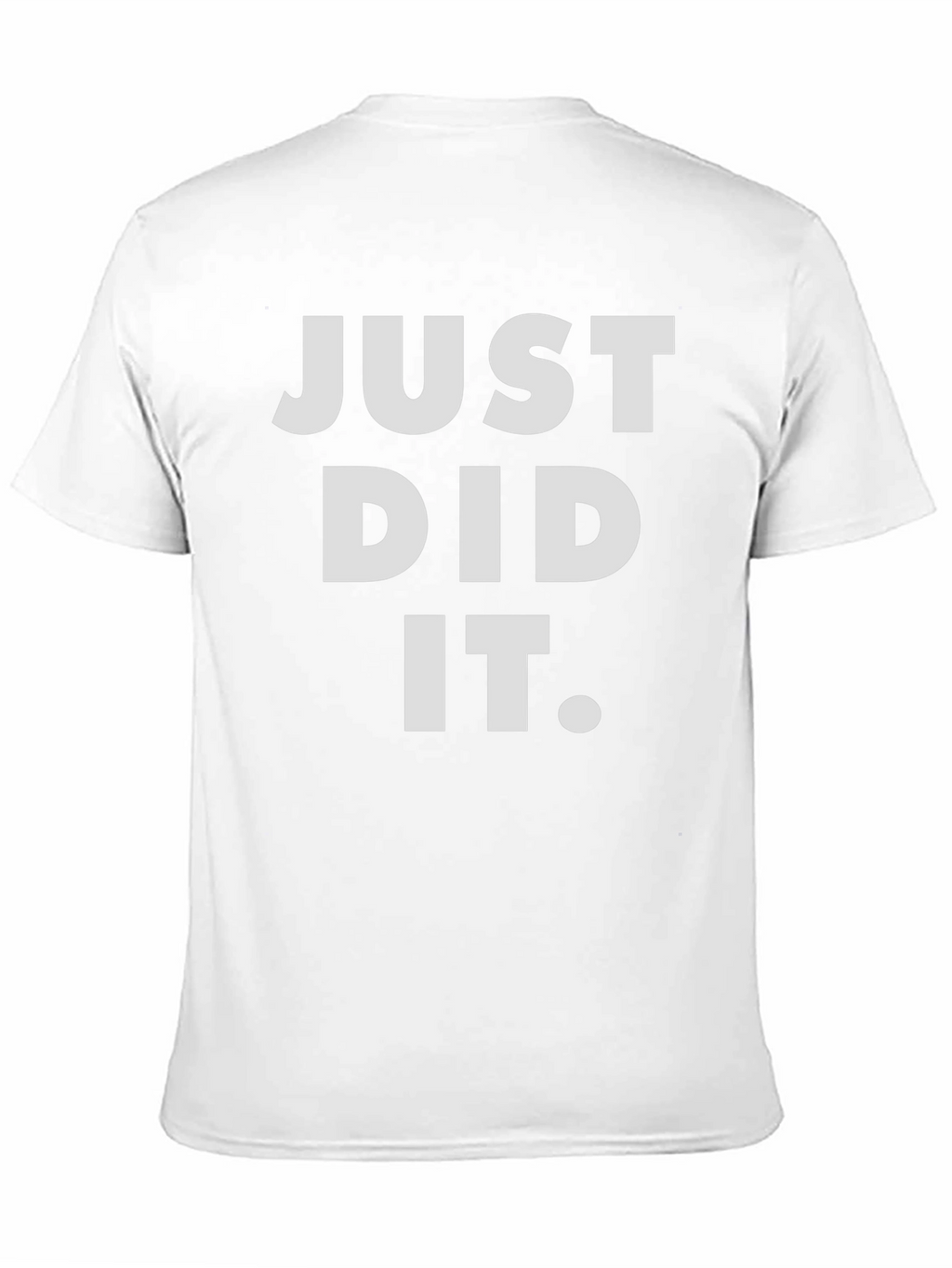 Just Did It Graphic Tee - Black Casual T-Shirt