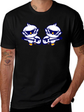 Cool Duck Guitarist Graphic Tee - Black