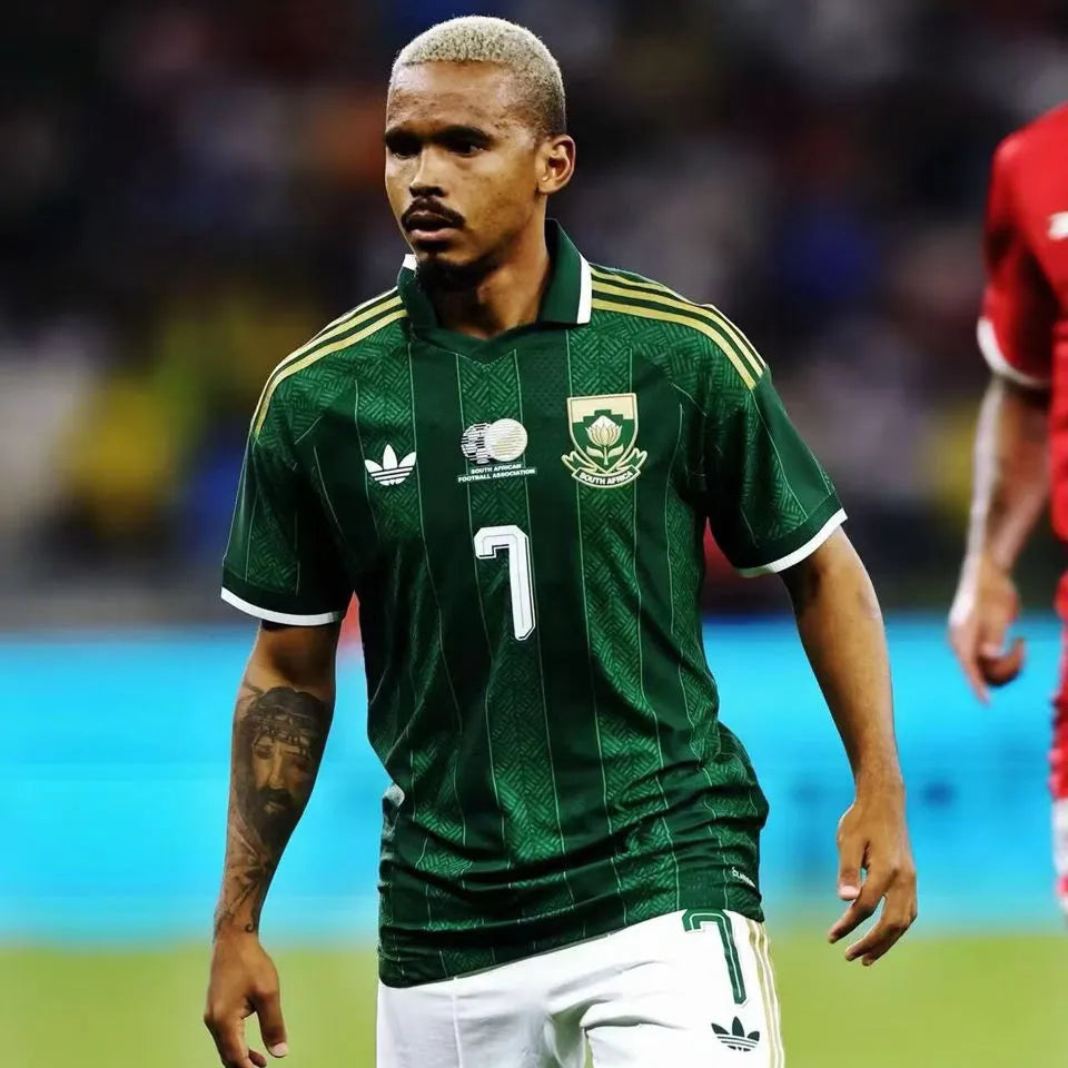 2026/27 South Africa Away Green Plyaer Version Soccer Jersey Detail 1