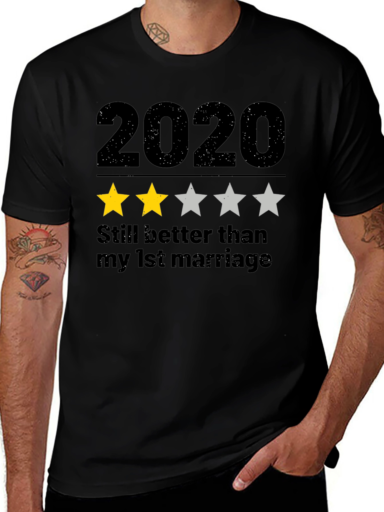 2020 Two Star T-Shirt - Funny Sarcastic Tee