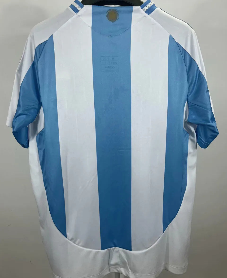 J. Á LVAREZ # 9 Argentina Home Fans Soccer Jersey 2024/25 ★★ Detail 2