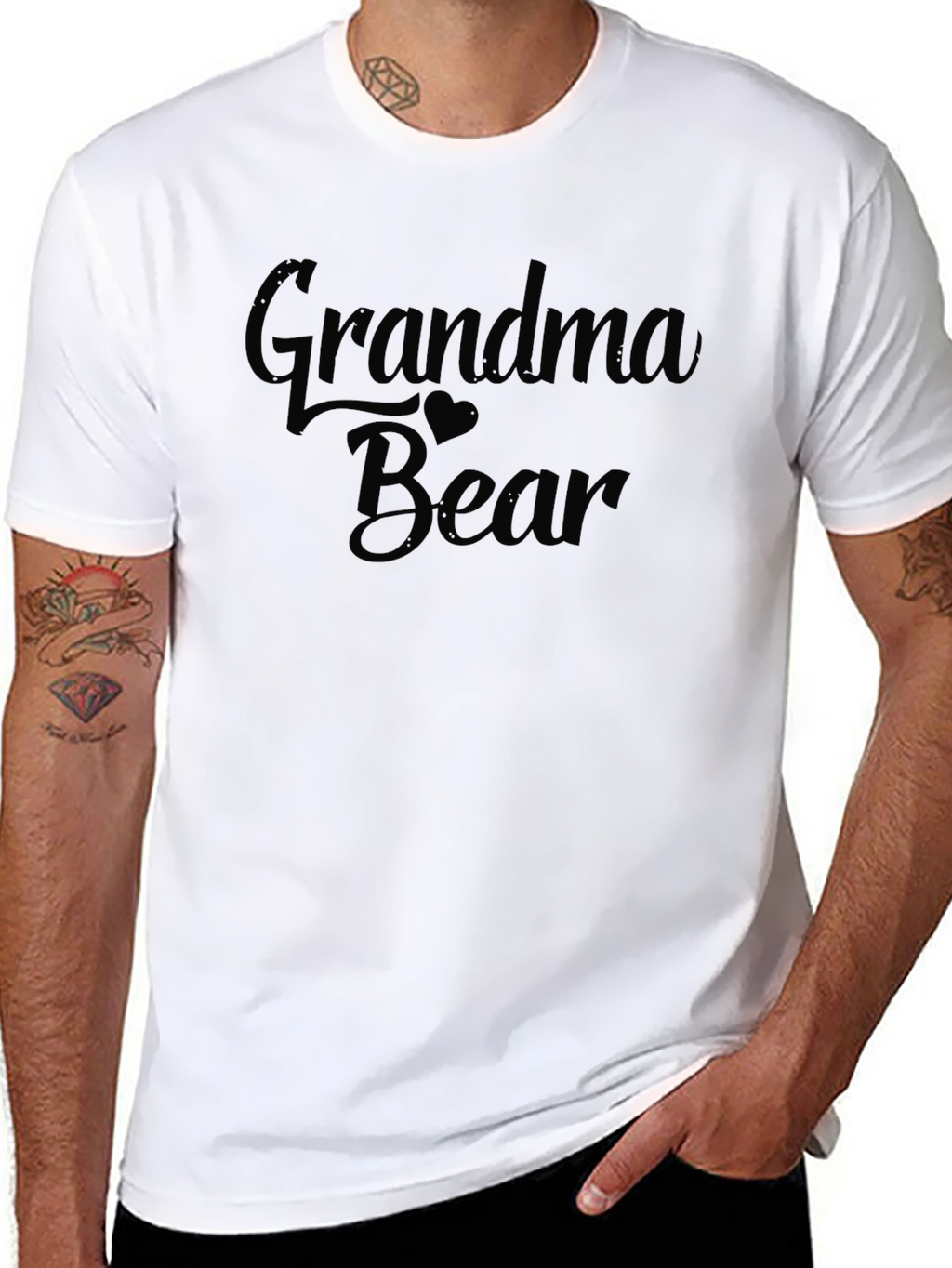 Grandma Bear T-Shirt Unisex Black Tee