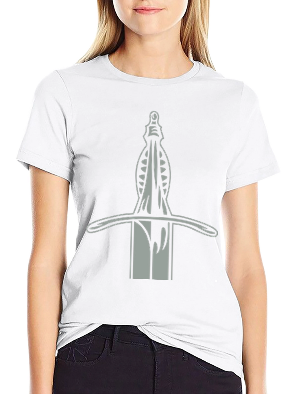 Sword Graphic Tee - Medieval Inspired Black T-Shirt