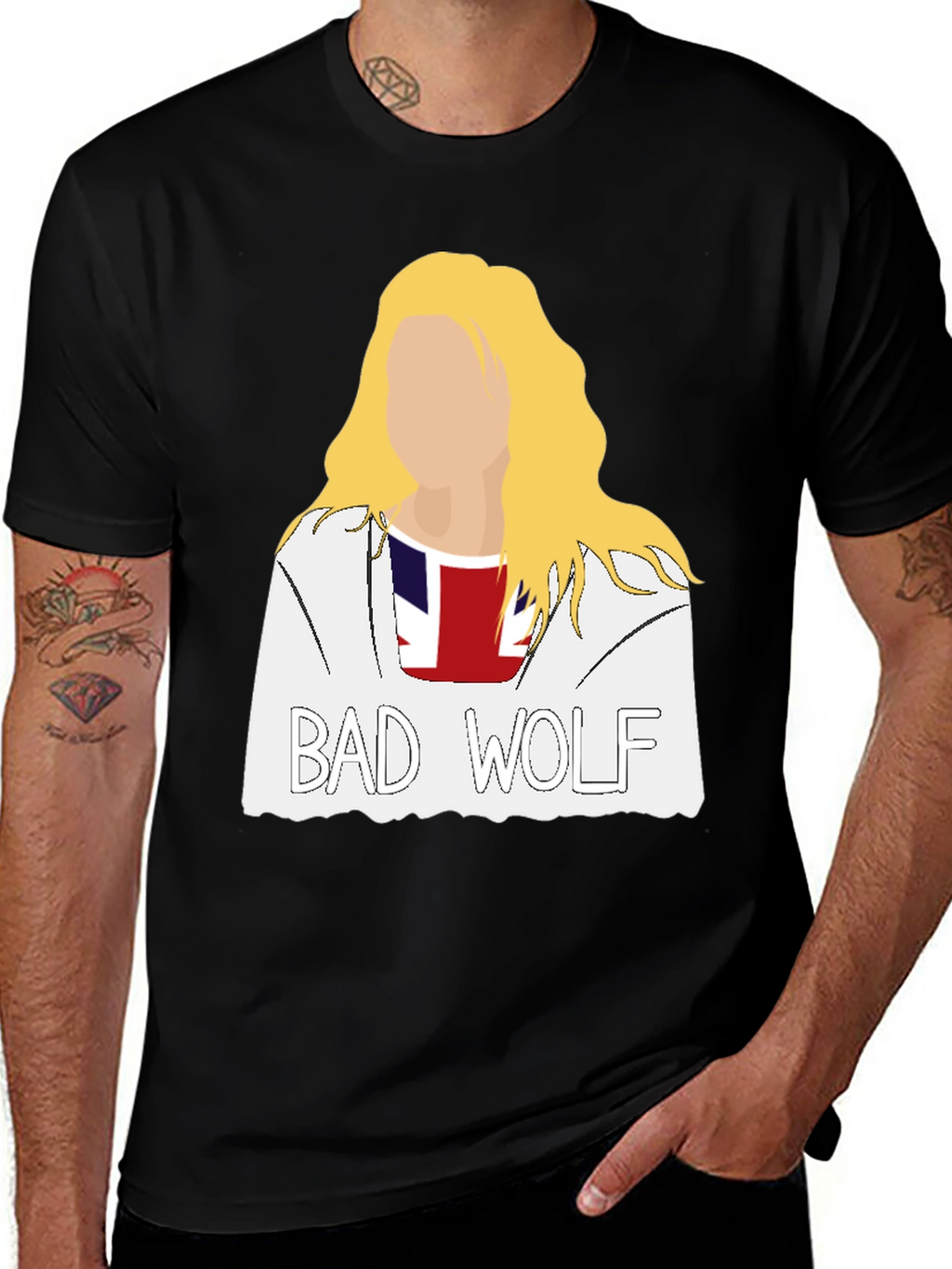 Bad Wolf Graphic Tee - Unique Fan Apparel