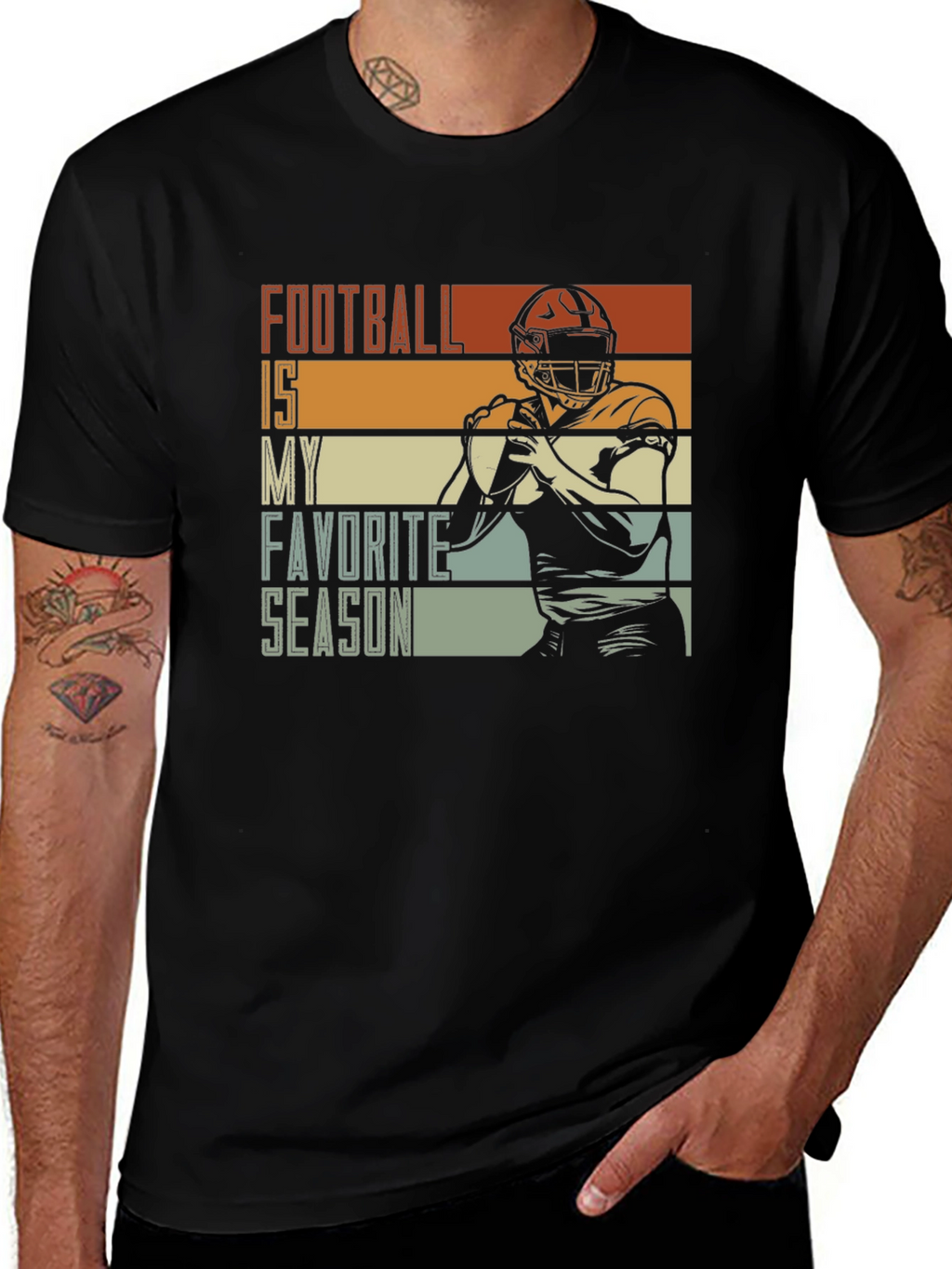 Football Is My Favorite Season Graphic T-Shirt