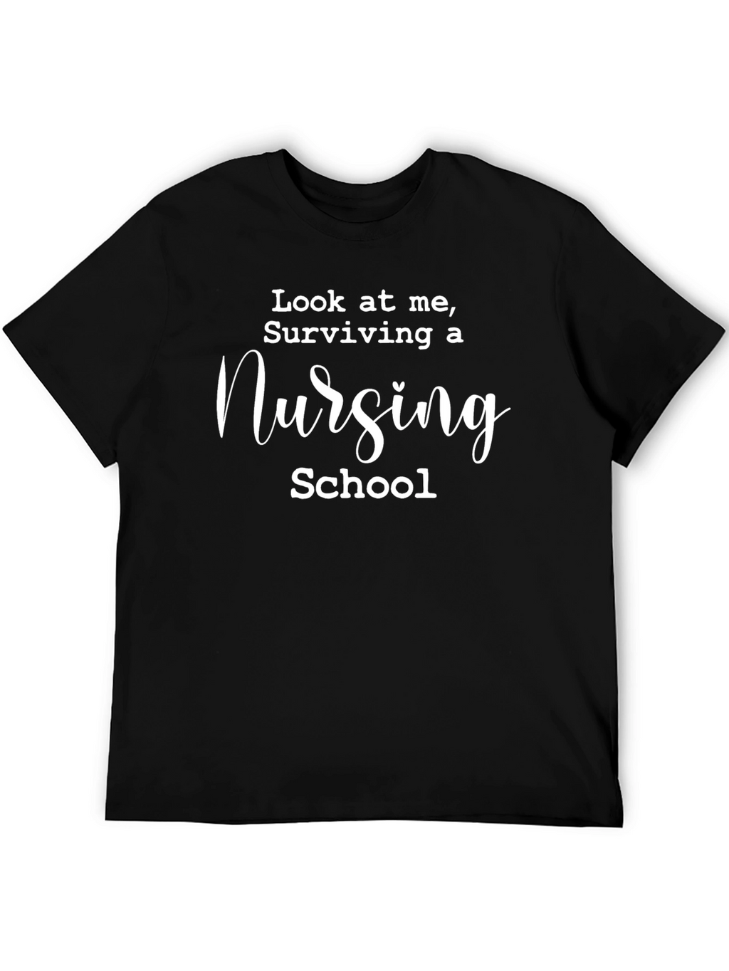 Nursing School Survivor Black T-Shirt