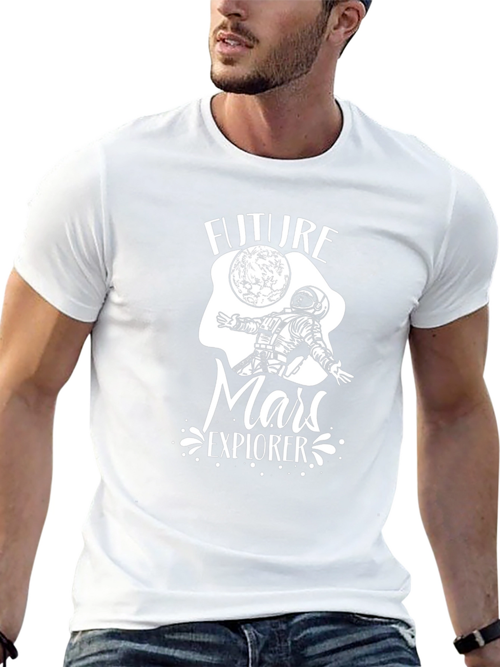 Future Mars Explorer Black T-Shirt