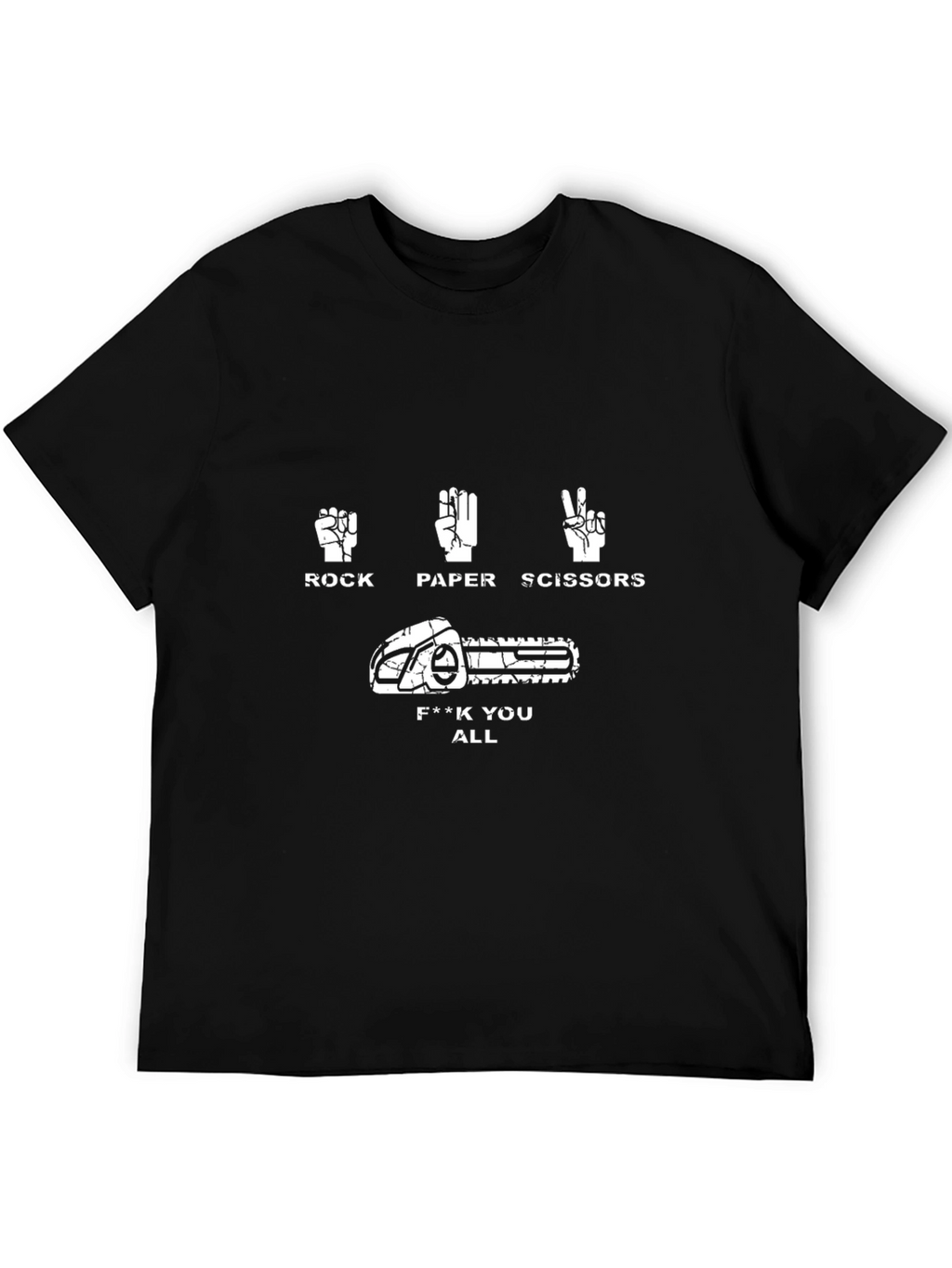 Rock Paper Scissors Chainsaw T-Shirt