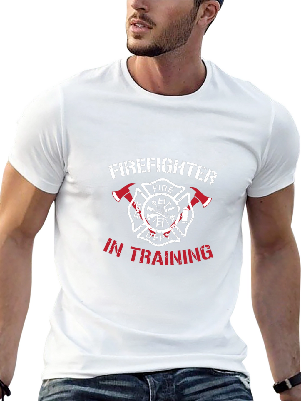 Firefighter In Training Black T-Shirt