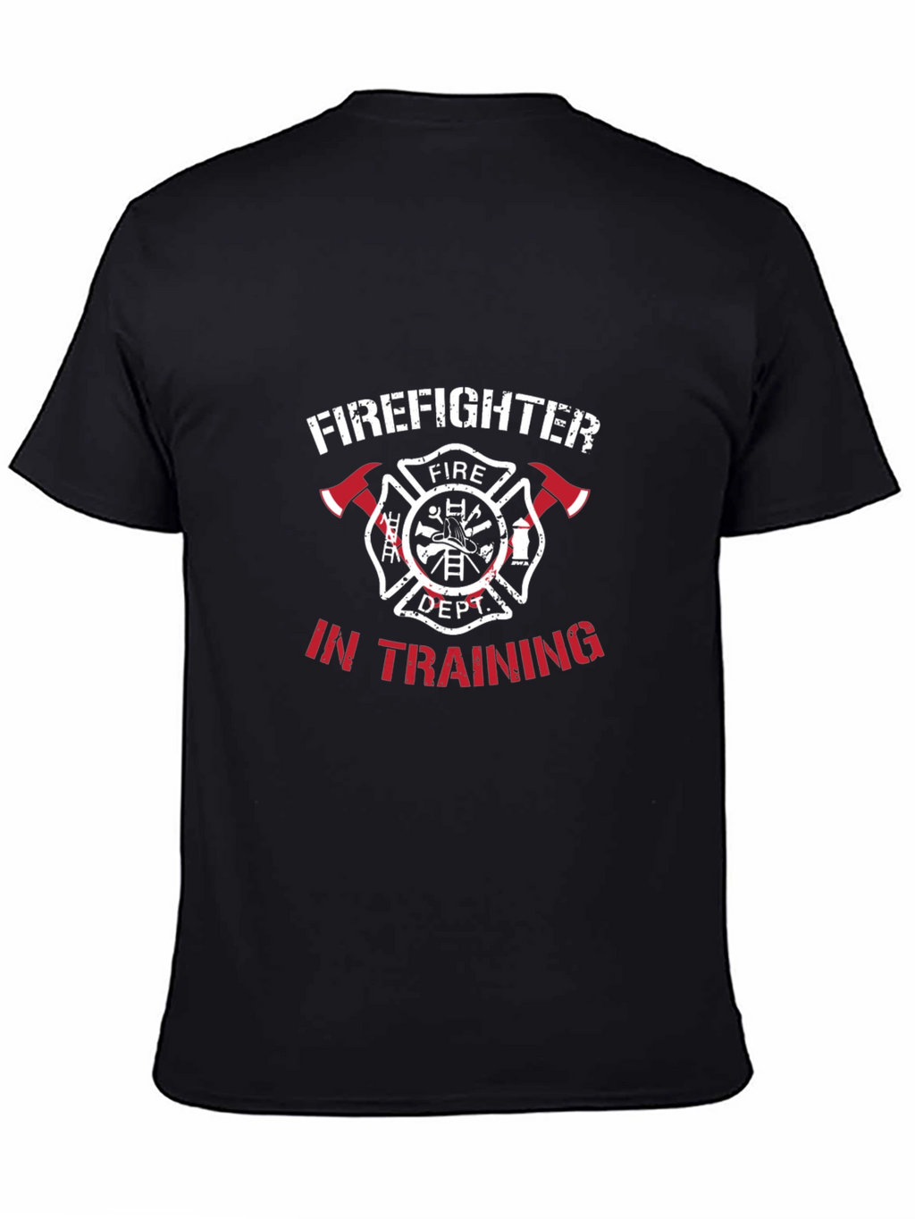 Firefighter In Training Black T-Shirt
