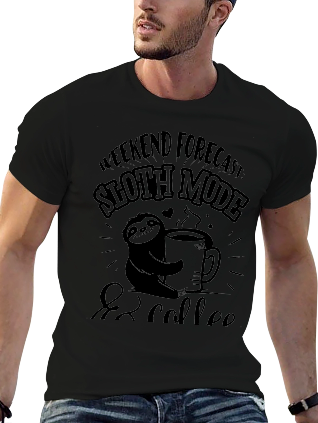 Sloth Mode & Coffee Graphic Tee