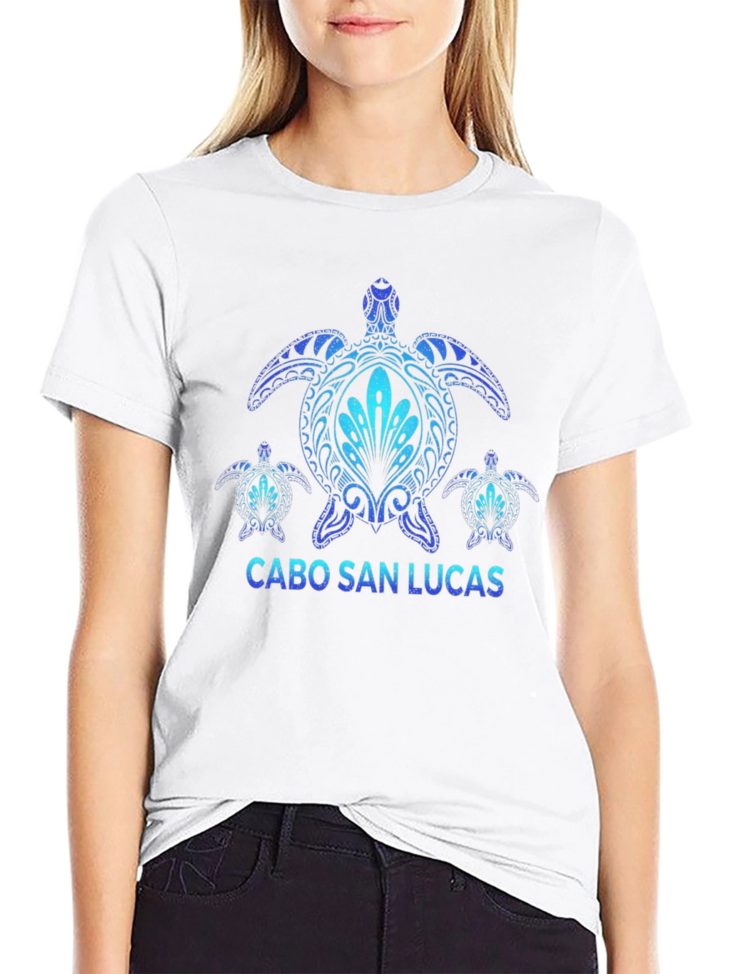 Cabo San Lucas Turtle Graphic T-Shirt