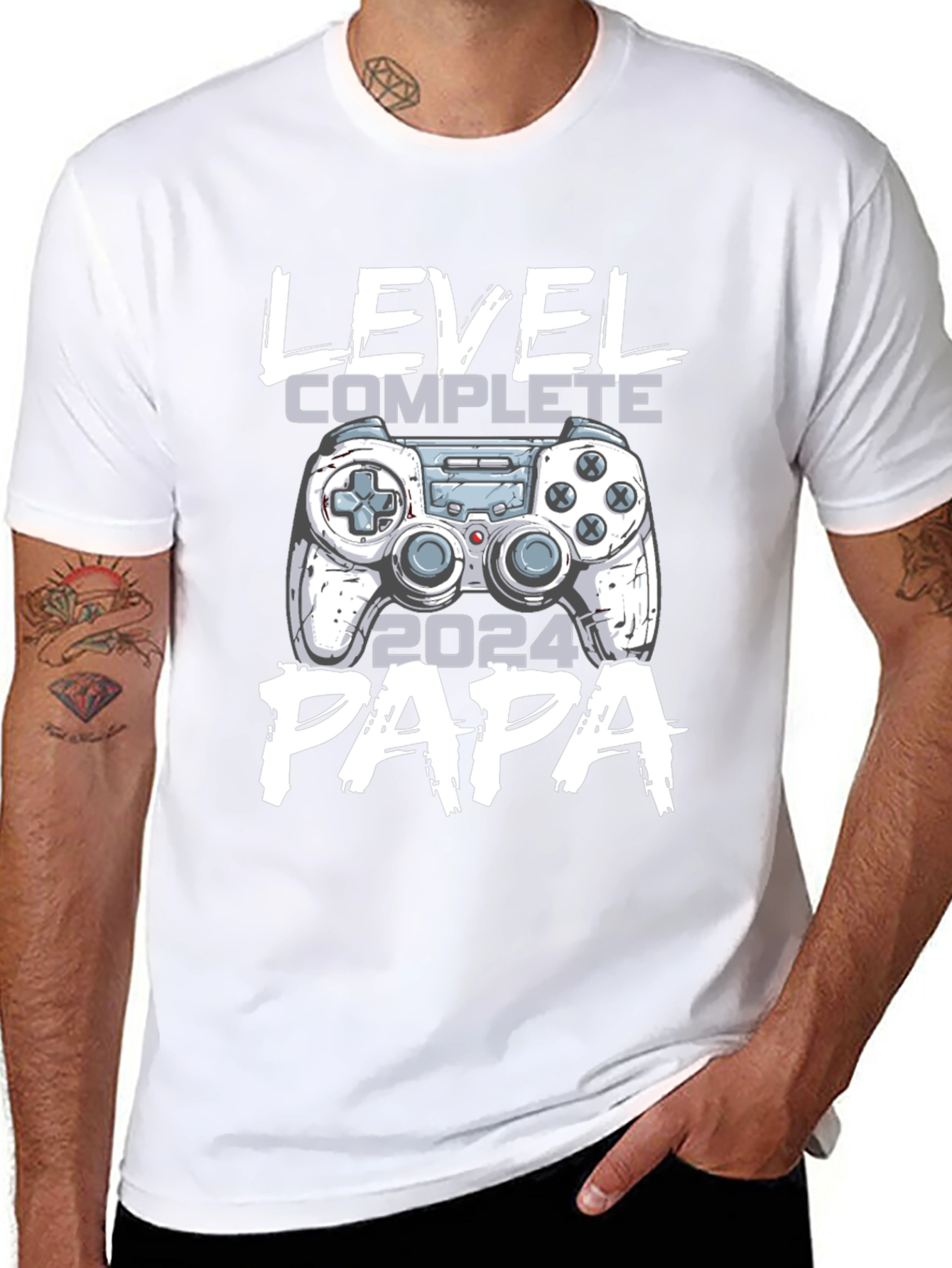 Level Complete Papa 2024 Gamer T-Shirt