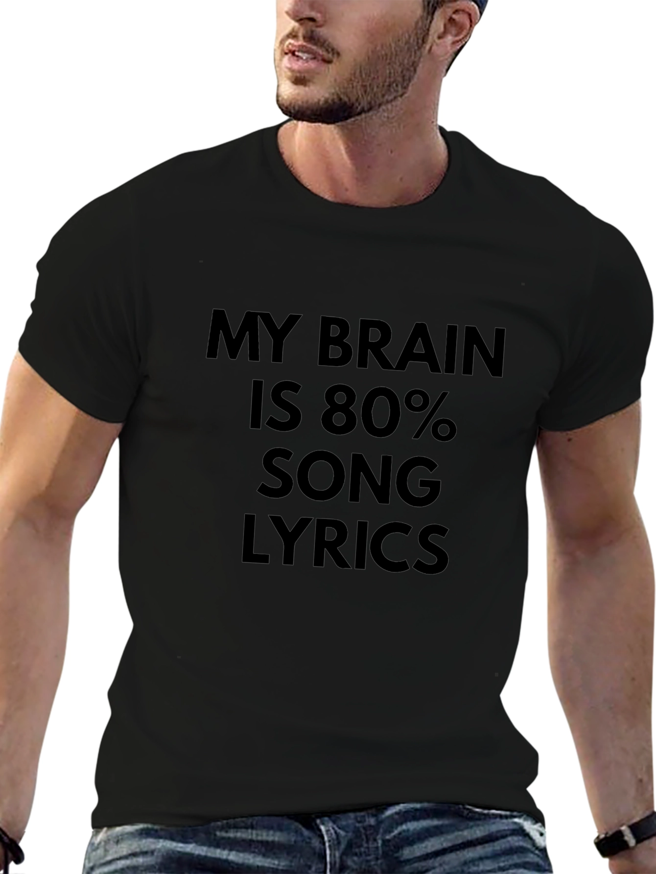 My Brain is 80% Song Lyrics T-Shirt