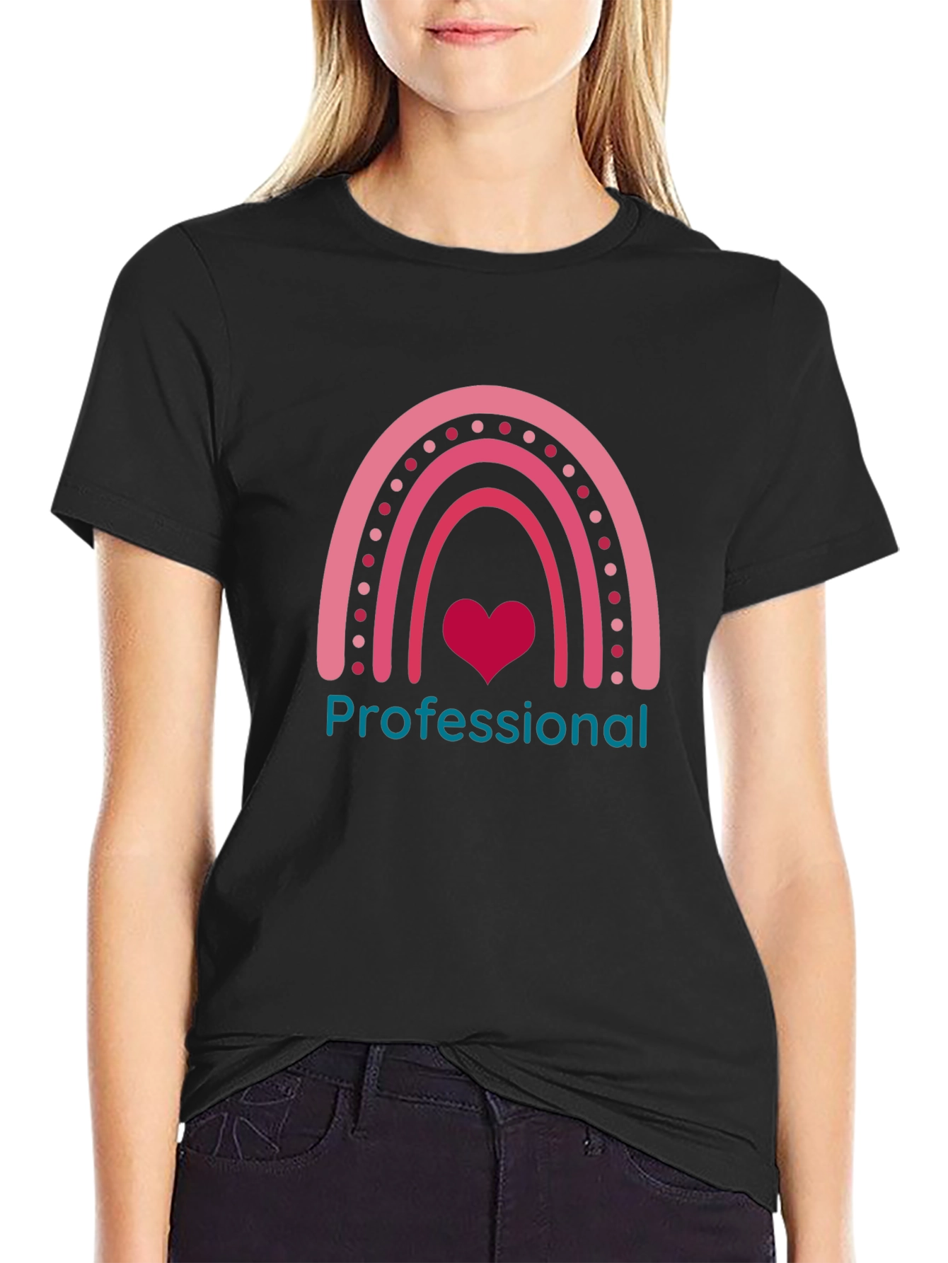 Professional Rainbow Heart Tee