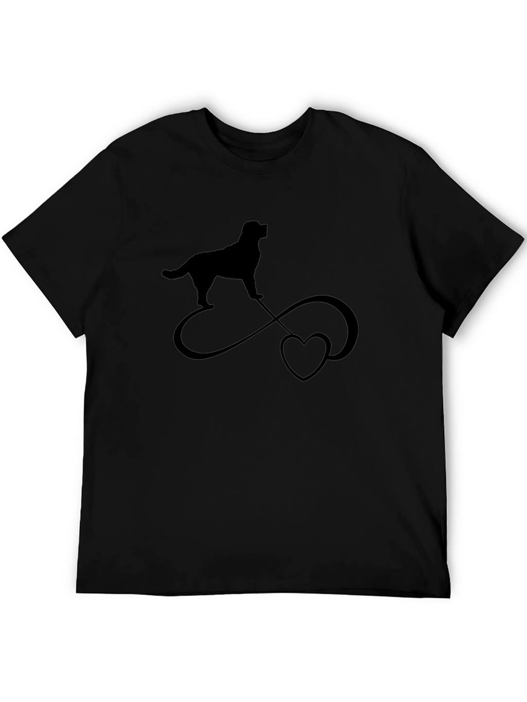 Dog Infinity Love Black T-Shirt
