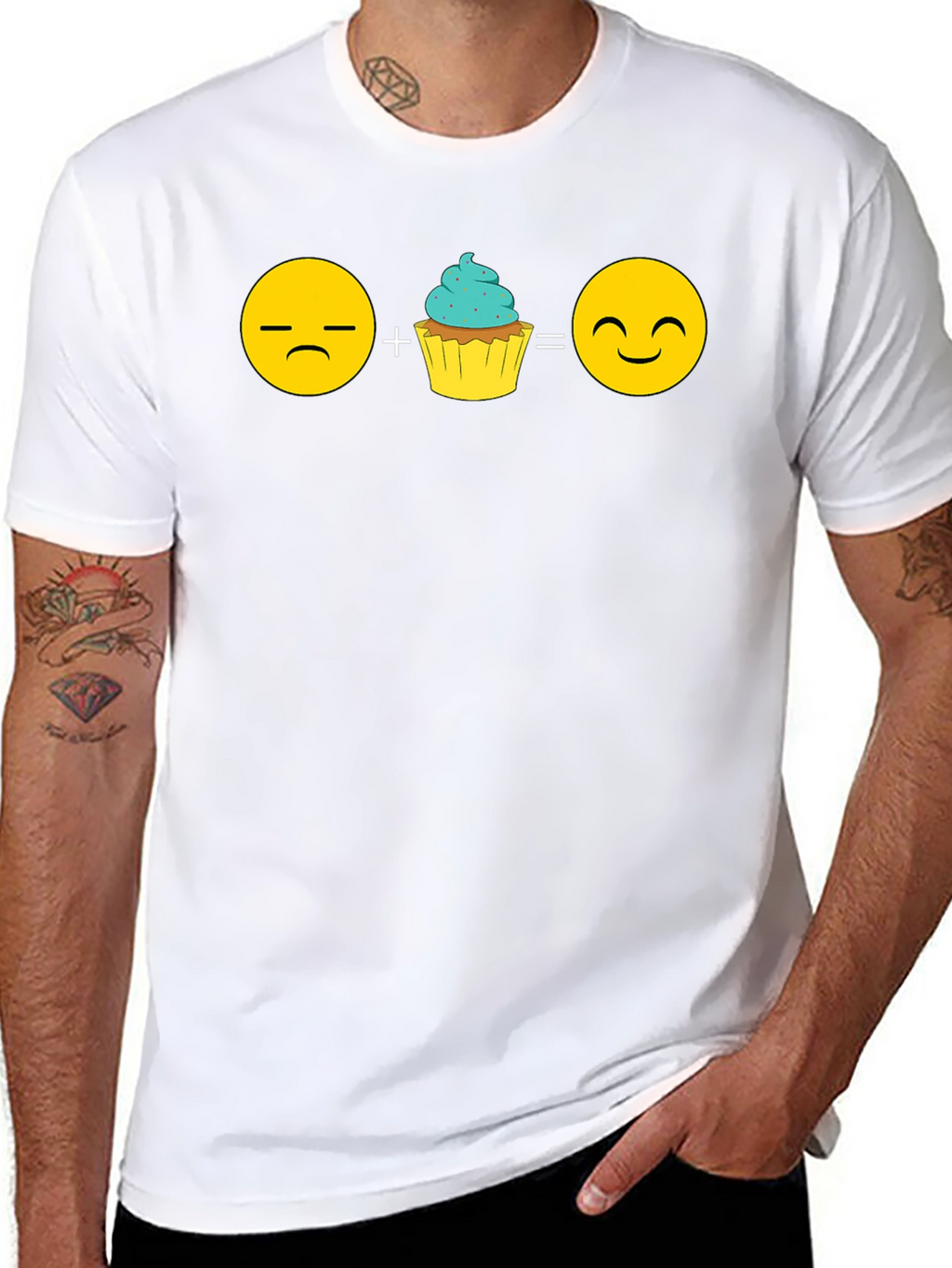 Emoji Cupcake T-Shirt - Sweeten Your Mood