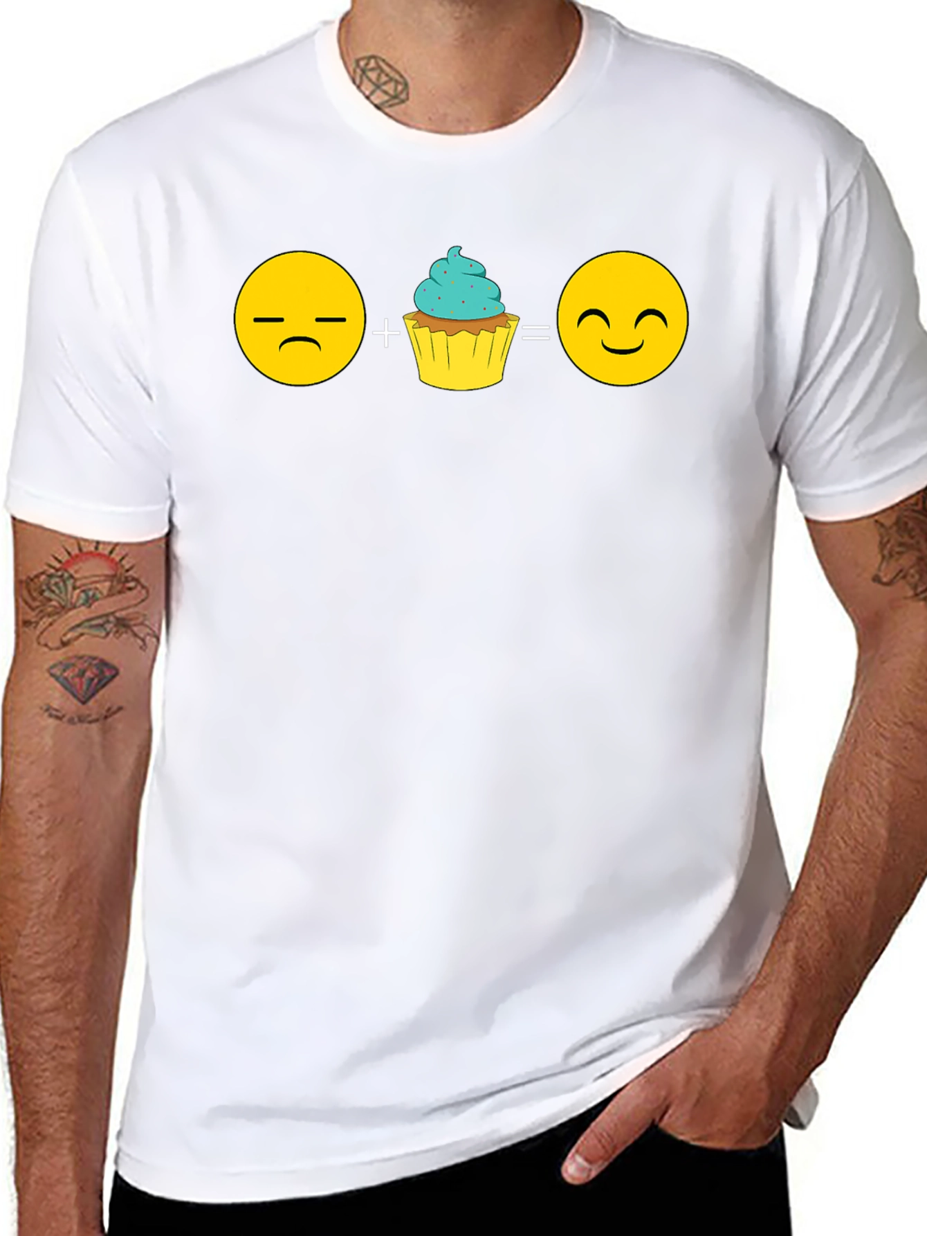 Emoji Cupcake T-Shirt - Sweeten Your Mood