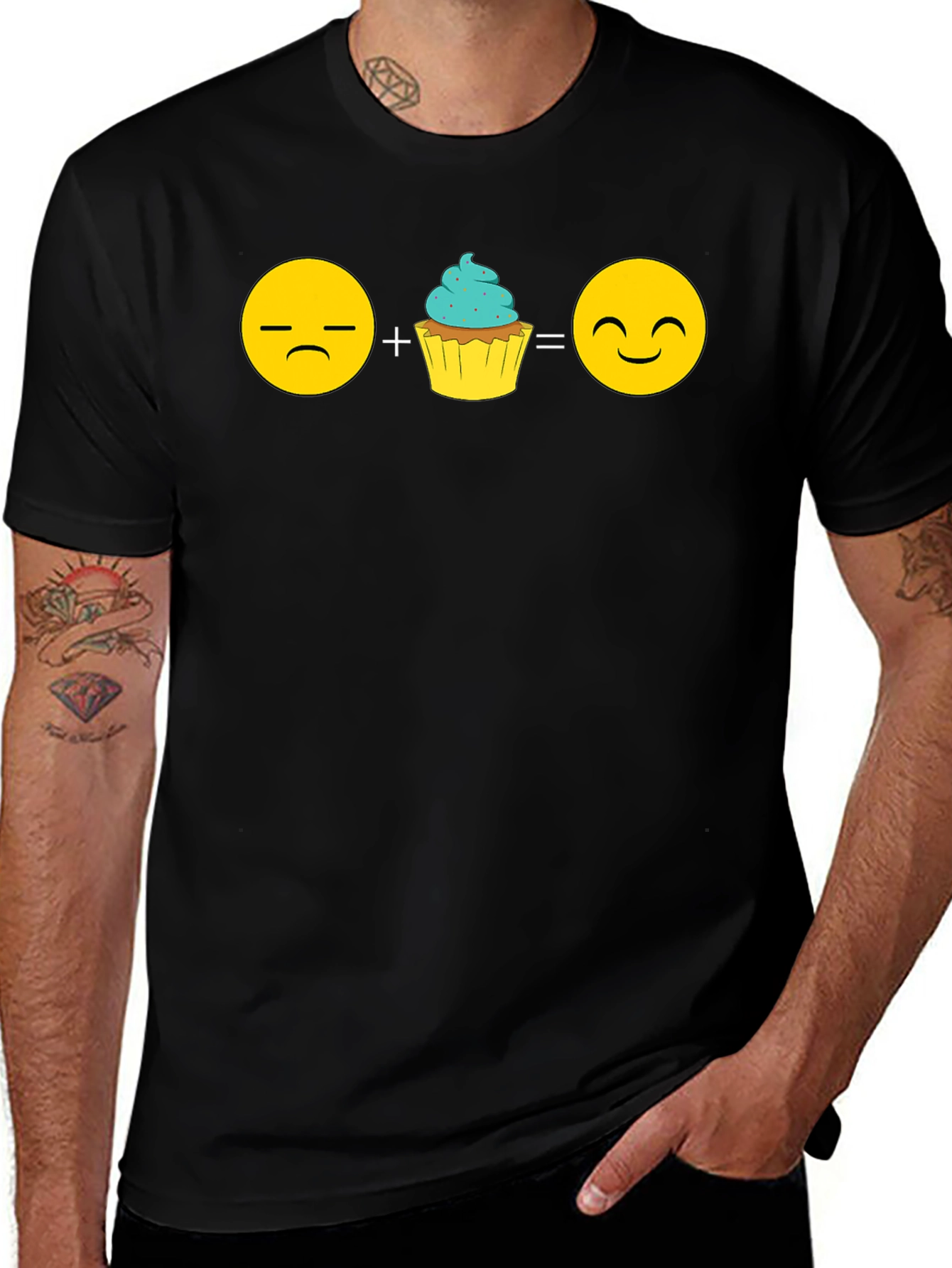 Emoji Cupcake T-Shirt - Sweeten Your Mood