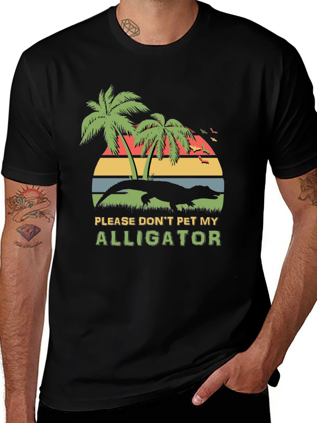 Dont Pet My Alligator T-Shirt Funny Reptile Graphic Tee