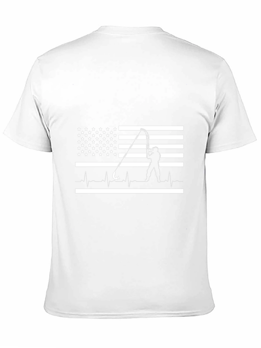 American Fishing Heartbeat T-Shirt