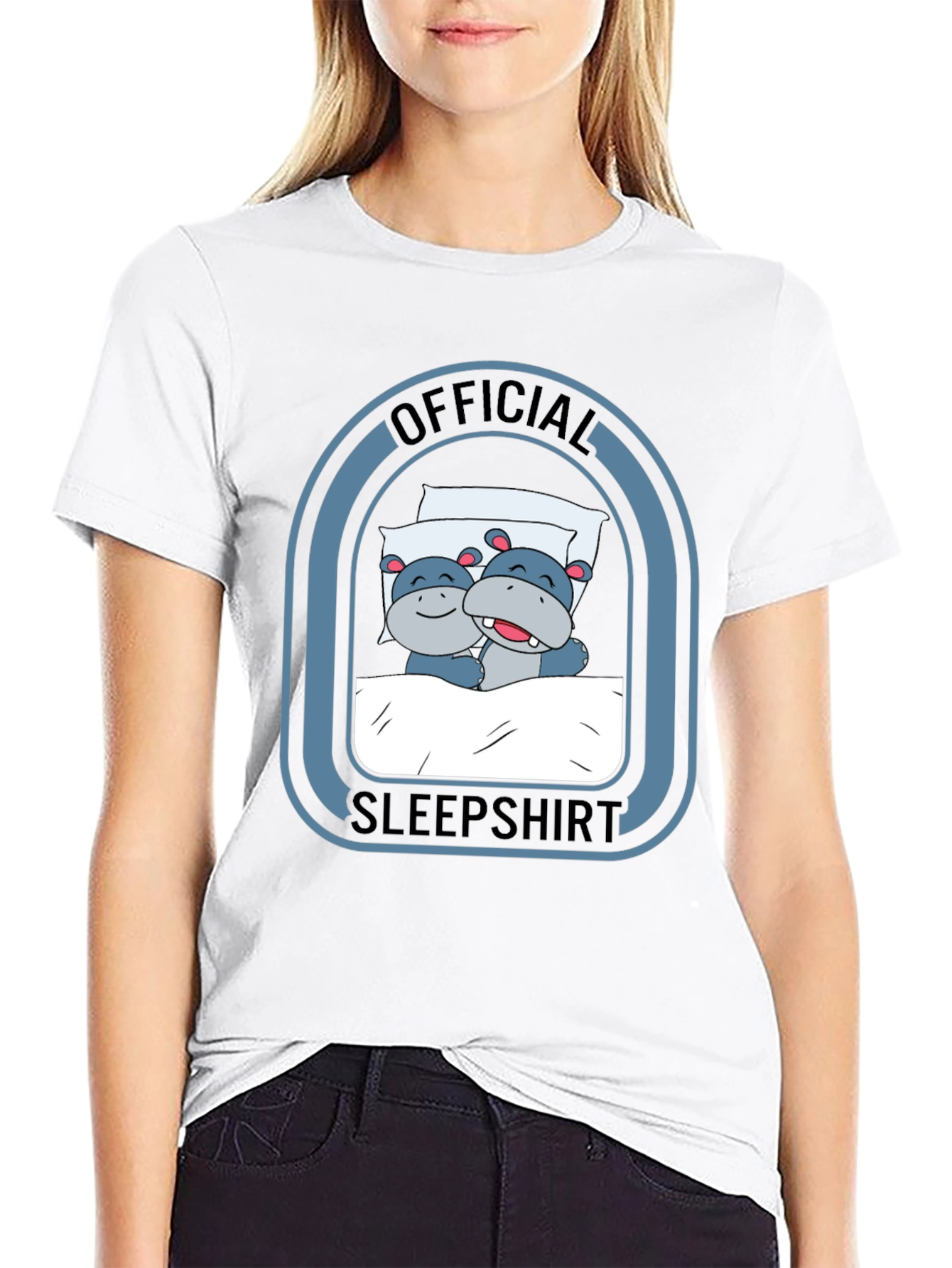 Official Sleepshirt: Hippo Pajama Tee