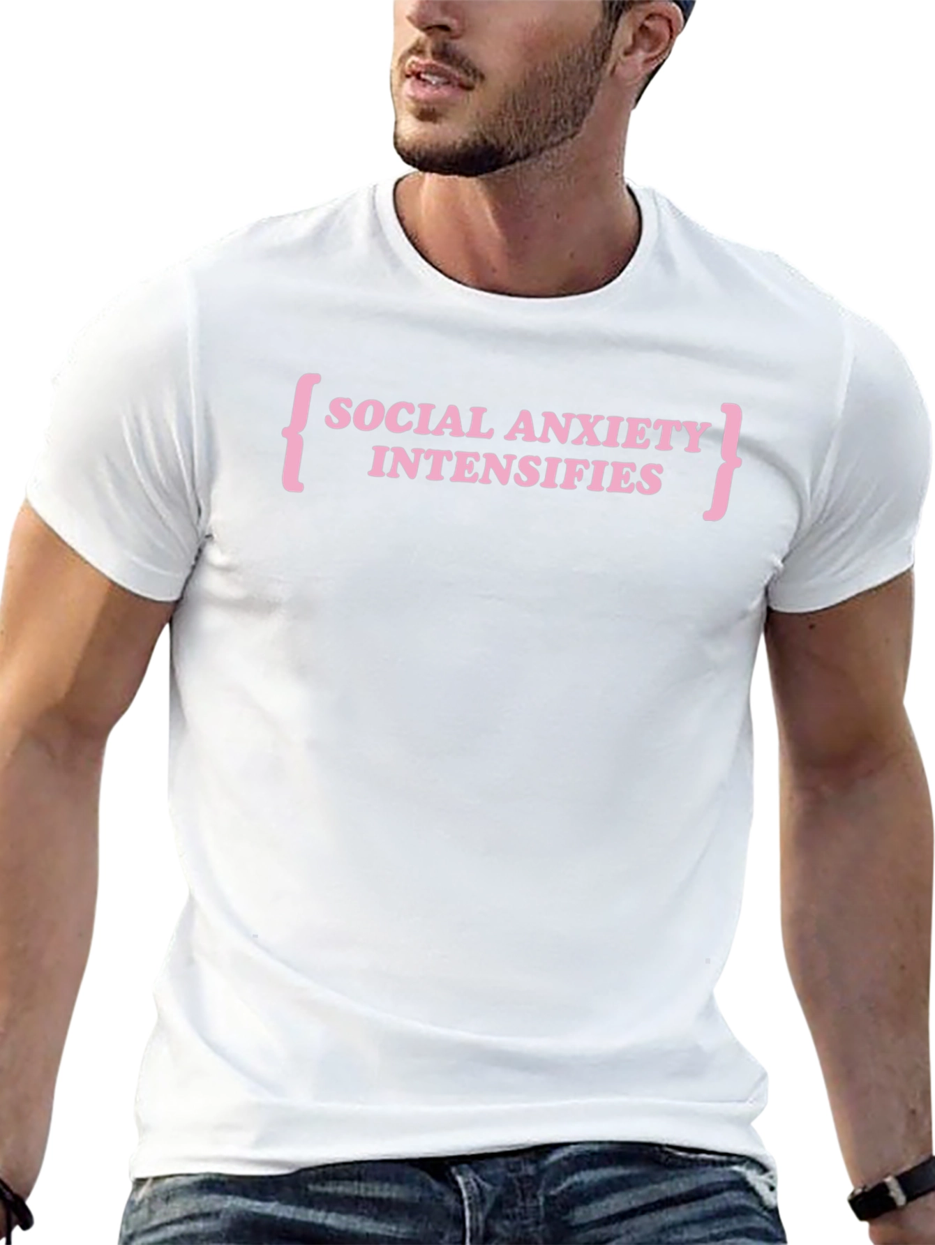 Social Anxiety Intensifies T-Shirt - Funny Slogan Tee