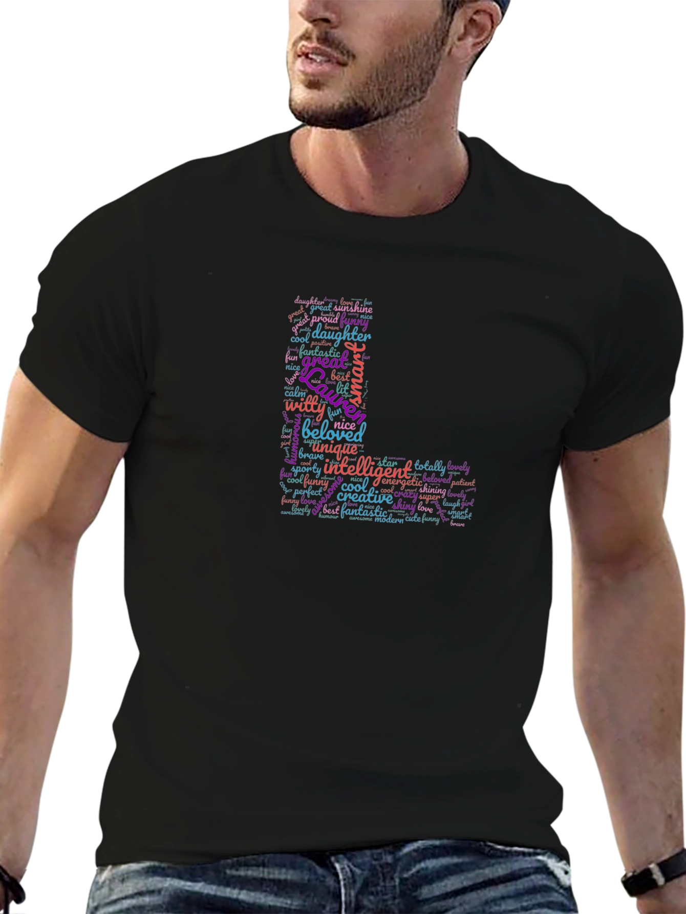 Lauren Word Art Personalized T-Shirt